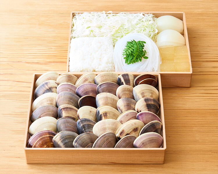 石かわ×虎白 はまぐり鍋