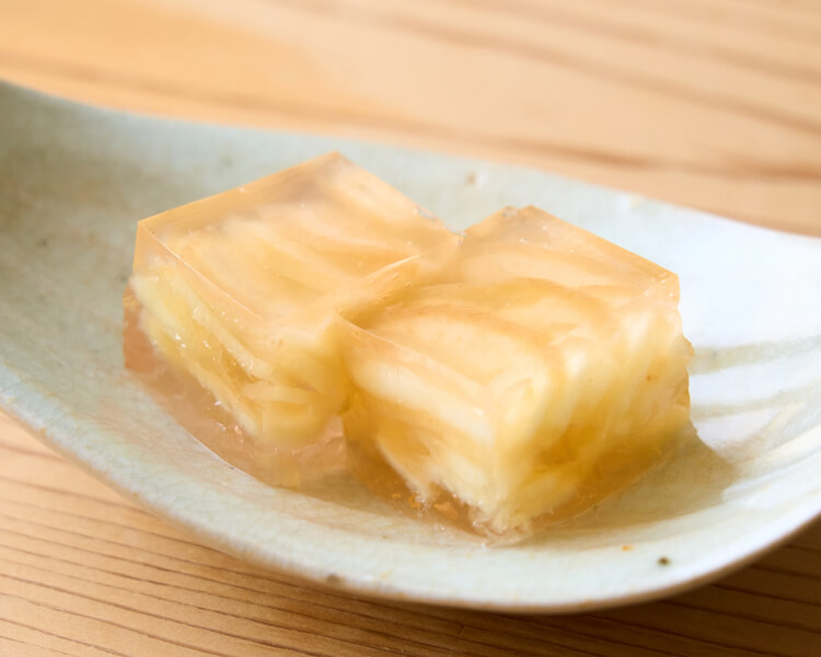 桃の香ゼリー